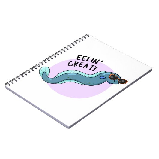 Eelin Geweldige Grappige Glibberige Aal Woordspeli Notitieboek (Linkerzijde)