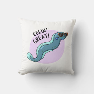 Eelin Great Funny Slippery Eel Pun Kussen