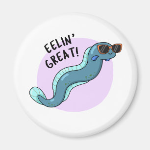 Eelin Great Funny Slippery Eel Pun Magneet