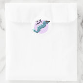 Eelin Great Funny Slippery Eel Pun Ronde Sticker (Tas)