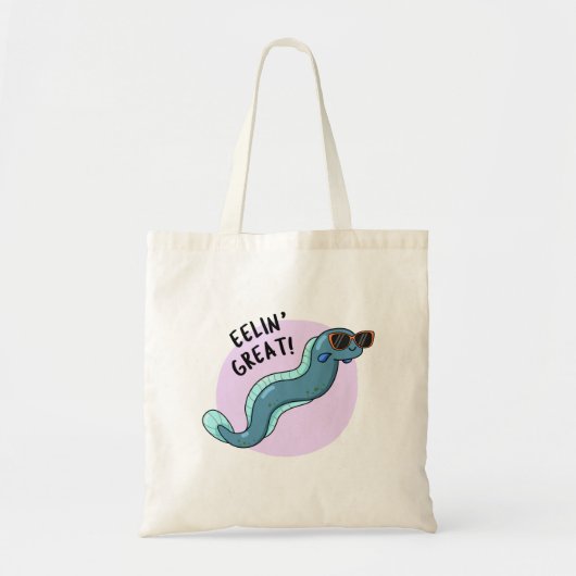 Eelin Great Funny Slippery Eel Pun Tote Bag (Voorkant)