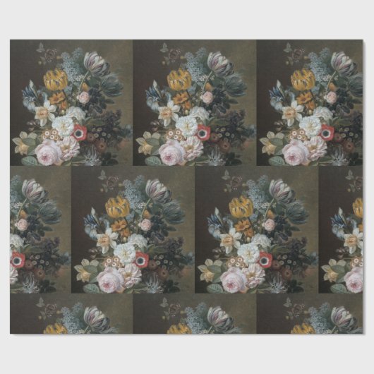 Eelke Jelles Eelkema leeft nog steeds met bloemen Cadeaupapier (Vlak)