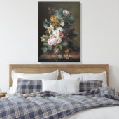 Eelke Jelles Eelkema leeft nog steeds met bloemen Canvas Afdruk (Insitu (Slaapkamer))