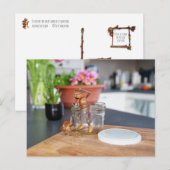 Eeltje met zijn hond in de keuken briefkaart (Voorkant / Achterkant)