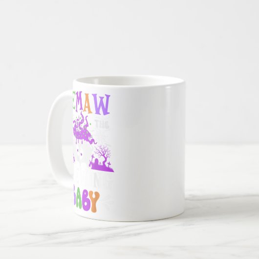 Eemaw van de brouwende Baby Oma wordt Halloween Koffiemok (Voorkant links)
