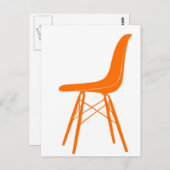 Eems van een voorgevormde zijstoel van kunststof briefkaart (Voorkant / Achterkant)