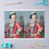 Een 18e eeuwse Elegant-dame voor ontkoppeling Tissuepapier (Craft)