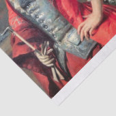 Een 18e eeuwse Elegant-dame voor ontkoppeling Tissuepapier (Detail)