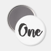 Een 1e Verjaardag Kunst Eerste Verjaardag Mijn 1 j Magneet (Voorkant / Achterkant)