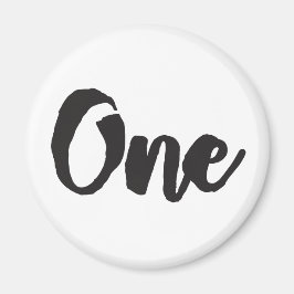 Een 1e Verjaardag Kunst Eerste Verjaardag Mijn 1 j Magneet