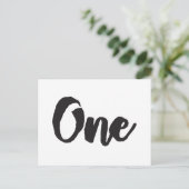 Eén 1e verjaardag kunst Mijn eerste verjaardag Mij Briefkaart (Staand voorkant)