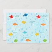 EÉN 1e verjaardag van de O-visvangst-Uitnodigingen Kaart (Achterkant)