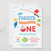 EÉN 1e verjaardag van de O-visvangst-Uitnodigingen Kaart (Voorkant)