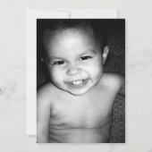 ÉÉN 1STE verjaardag Foto van om het even welke Kle Kaart (Achterkant)