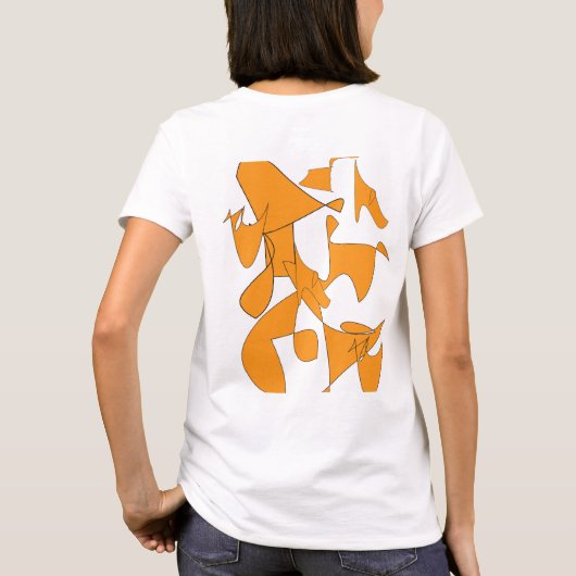 een 3d 85T-shirt T-shirt (Achterkant)