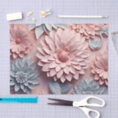 Een 3D-bloemenserie ontwerp 1 Tissuepapier (Craft)