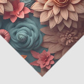 Een 3D-bloemenserie ontwerp 5 Tissuepapier (Detail)