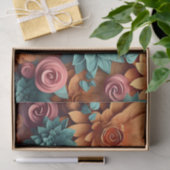 Een 3D-bloemenserie ontwerp 6 Tissuepapier (Geschenk)