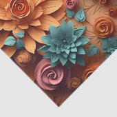Een 3D-bloemenserie ontwerp 6 Tissuepapier (Detail)
