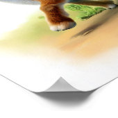 Een 3D-gerenderd Waterverf schilderij van een anti Poster (Hoek)