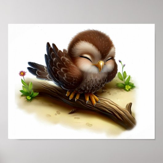 Een 3D-gerenderd Waterverf schilderij van een jong Poster (Voorkant)