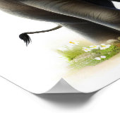 Een 3D-gerenderd Waterverf schilderij van een olif Poster (Hoek)