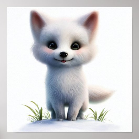 Een 3D-gerenderd Waterverf schilderij van een pool Poster (Voorkant)