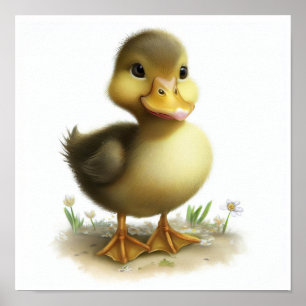 Een 3D-gerenderd Waterverf schilderij van een Scha Poster