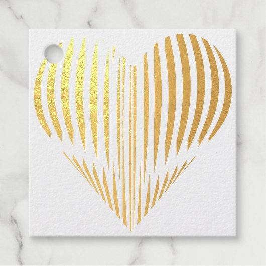 Een 3D-hart Bedankjes Labels (Voorkant)