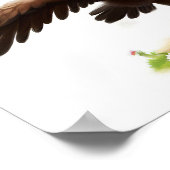 Een 3D Rendered Waterverf Afbeelding van een Bald Poster (Hoek)