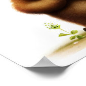 Een 3D Rendered Waterverf Afbeelding van een bruin Poster (Hoek)