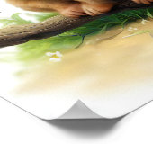 Een 3D Rendered Waterverf Schilderij van een schat Poster (Hoek)