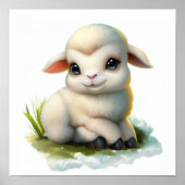 Een 3D-Waterverf Afbeelding van een jong Dall-scha Poster (Voorkant)