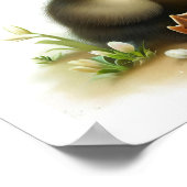 Een 3D-Waterverf schilderij van een Schattigee jon Poster (Hoek)