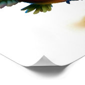 Een 3D weergegeven Afbeelding van een Schattigee p Poster (Hoek)