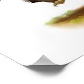 Een 3D-weergegeven Waterverf-Afbeelding van een Co Poster (Hoek)