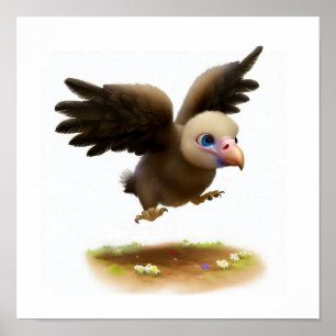 Een 3D-weergegeven Waterverf-Afbeelding van een Co Poster