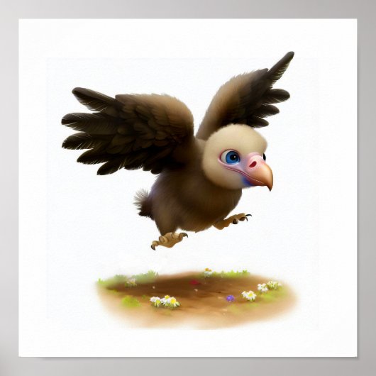 Een 3D-weergegeven Waterverf-Afbeelding van een Co Poster (Voorkant)