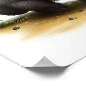 Een 3D-weergegeven Waterverf Afbeelding van een da Poster (Hoek)