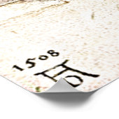 Een 500 jaar oude tekening poster (Hoek)