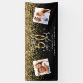 een 50 - jarige verjaardagsbanne die er goed uitzi spandoek (Verticaal)