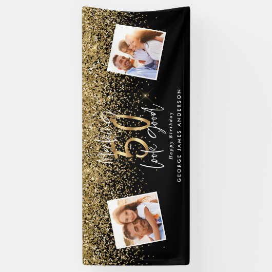 een 50 - jarige verjaardagsbanne die er goed uitzi spandoek (Verticaal)