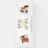 een 50 - jarige verjaardagsbanne die er goed uitzi spandoek (Verticaal)