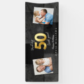 Een 50-jarige verjaardagsbanner maken spandoek (Verticaal)