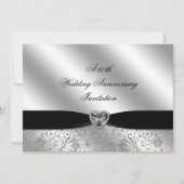 Een 60e Diamond Wedding Jubileum 7x5 Uitnodiging (Voorkant)