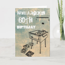 Een 60e verjaardag van Rockin! Verjaardag Kaart