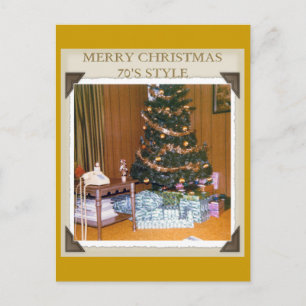 EEN 70S KERST FEESTDAGENKAART