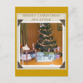 EEN 70S KERST FEESTDAGENKAART (Voorkant)