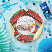 Een 9-inch Bord met kleurrijke feestdag (Feest)