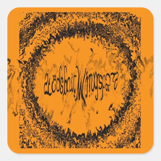 Een 'A Cosmic Wingspan "Omgekeerd Logo" Sticker (Voorkant)
